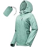 33,000ft Packable Rain Jacket Women Lightweight Waterproof Raincoat with Hood Cycling Bike Jacket Windbreaker