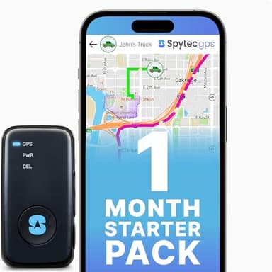 Spy Tec Atlas GPS Tracker for Vehicles & Kids | Up to 14-Day Battery Life | Geofencing, Portable Real Time Mini GPS Car Tracker w/Lifetime Support | Starter Kit with 1st Month Included