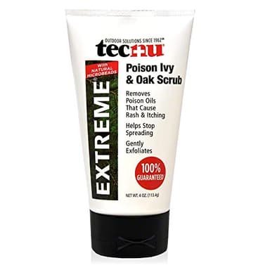 Tecnu Extreme Poison Ivy and Oak Scrub, Removes Poisonous Plant Oils That Cause Rash and Itching,White 4 Ounces