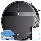 Kilgone Robot Vacuum and Mop Combo, WiFi/Alexa/App, Smart Robotic Vacuum Cleaner, Ultra-Slim & Quiet, Tangle-Free, Auto Recharge, Robot Vacuum Cleaner for Pet Hair/Carpet/Hard Floor