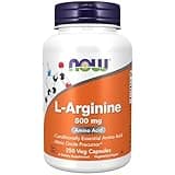 NOW Foods Supplements, L-Arginine 500 mg, Nitric Oxide Precursor*, Amino Acid, 250 Veg Capsules