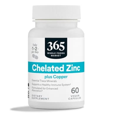 365 by Whole Foods Market, Chelated Zinc, 60 CT