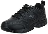 Skechers womens Dighton Bricelyn Wide Work Shoe, Black Synthetic/Leather, 9 Wide US