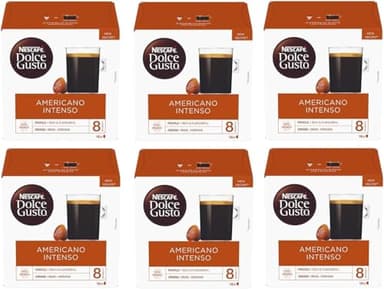 NESCAFÉ Dolce Gusto Americano Intenso Coffee Pods x16 (Pack of 6, Total 96 Pods)