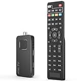DCOLOR Digital Converter Box for TV [2025 Updated], Mini ATSC Tuner [Hidden Behind TV], Watch & Record Free Over-The-Air Channels, Projectors with HDMI Output, DVR&EPG Ready, 2-in-1 Learning Remote