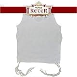 KETER JUDAICA Boys Perf-Tzit Undershirt Tzitzis with Ashkenaz Strings - White, 5