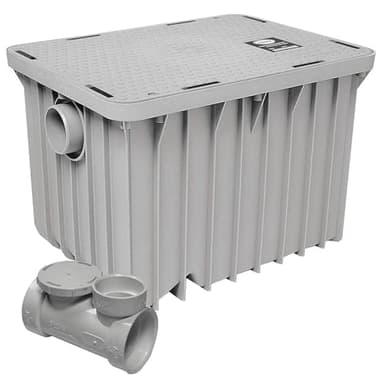 Canplas 3920A02S Thermoplastic Grease Interceptor 20 Gallons per Minute, 40 lb. Grease Capacity