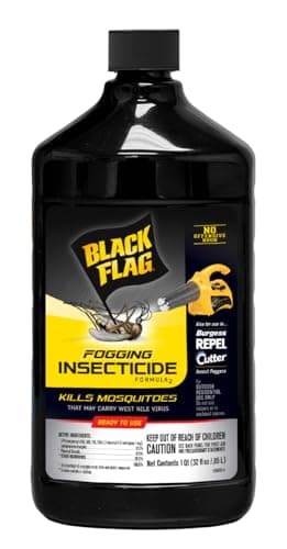 Black Flag 32 oz. Fogging Insecticide Ready-To-Use Controls Mosquitoes, Biting Flies and Flying Insects in Lawns, Patios and Gardens, 190255, 32 ounce