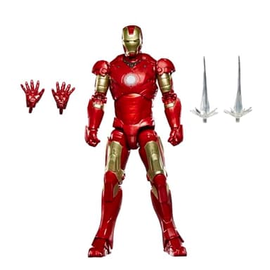 Marvel Legends Series Iron Man Mark III, Iron Man Movie Collectible 6-Inch Scale Action Figure Toy