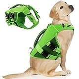ASENKU Dog Life Jacket with Rescue Handle, Dog Vest for Swimming Boating with High Flotation, Ripstop Lightweight Pet Life Preserver with Reflective Stripes for Small Medium Large Dogs