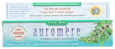 Auromere Freshmint Herbal Toothpaste, 4.16 Oz