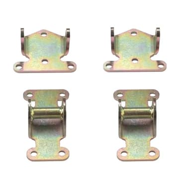 SBC/BBC Solid Steel Motor Mount Engine Bracket Kit for Chevy V8 283 327 350 400 Small & Big Block Chevy Engines Off Road Racing