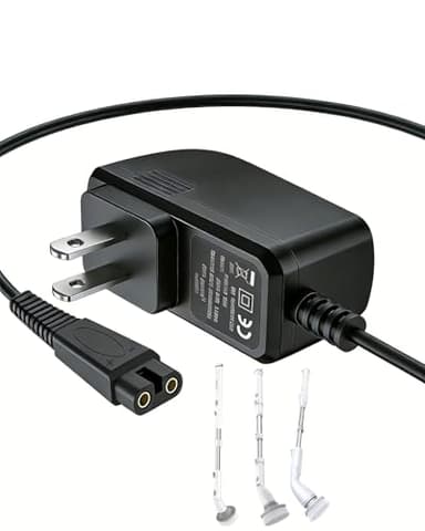 for Voweek Electric Spin Scrubber Charger Cord, Compatible with VWS211 SP02 and Labigo LA1, 6.6ft Power Cord, 9V 1A