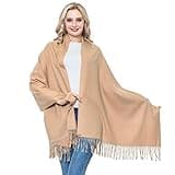 Cashmere Shawls and Wraps for Women, Winter Soft Thick Warm Camel Wool Pashmina Cashmere Scarfs for Wedding Evening (Camel)