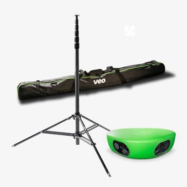 VEO Cam 3 1080HD Sports Camera Bundle with AI Auto-Tracking, Cloud Storage, 24.2 Ft Carbon Fiber Tripod & 24.2 Ft.Tripod Bag – Ideal for Coaches & Teams