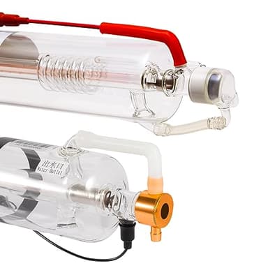 Cloudray 40W Laser Tube 720mm Dia.50mm, CO2 Laser Engraver Tube 45W, Cable Preconnected with Coating,40 Watt CO2 Tube With Metal Head (CR35 35-45W)