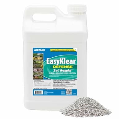 Airmax EasyKlear Pond & Lake Algae & Weed Vegetation Control, 2-in-1 Broad Spectrum Aquatic Herbicide & Algaecide Granular Water Treatment, 15 Pounds