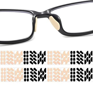 EVA Foam Nose Pads for Glasses,96 Pairs Non-Slip Glasses Nose Pad Cushion,Soft NosePads for Eyeglasses,Hypoallergenic and Lightweight.(Skin Styles)