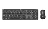 Logitech MK955 Signature Slim Wireless Keyboard and Mouse Combo, for Larger Hands, Quiet Typing and Clicking, Switch Across Three Devices, Bluetooth, Multi-OS, for Windows and Mac