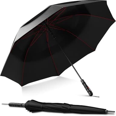 Repel Umbrella Windproof Travel Umbrellas for Rain - Easy Auto Open Close, Durable & Compact Umbrella, Strong Fiberglass Frame, Waterproof Canopy - Backpack, Purse, Portable Umbrella for Travel