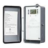 Suraielec Pool Timer, 7-Day 24-Hour Digital Pool Pump Timer, 40 AMP Heavy Duty, 120/240/277 VAC, Outdoor Metal Casing, Electric Timer Switch Box for Swimming Pool Pump, Hot Water Heater, Spa, Lights
