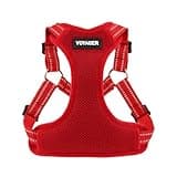 Best Pet Supplies Voyager Adjustable Dog Vest Harness Breathable No Pull Harness for Small, Medium, Large Dogs, Harness for Walking, Jogging, Easy Step-in, Reflective Stripes - Red, S