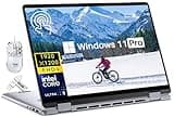 Dell inspiron 16 2 in 1 Laptop, 16" FHD+ Touch Screen Business Laptop, Intel Ultra 5 Processor, 16GB LPDDR5X, 1TB SSD, Backlit Keyboard, Ice Blue, 32GB USB Flash Drive, Windows 11 Pro, Accessories