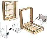 Wall Bed Mechanical Hardware Kit DIY Murphy Bed Wallbed Mounting Springs Mechanism Heavy Duty Support for King Queen Bed,Collector88