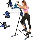 Mauccau Vertical Climber Exercise Machine - Folding Home Gym Cardio Workout - 5-Level Resistance Stair Stepper - Total Body Workout
