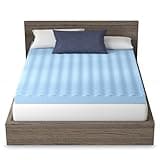 Vibe 4” Wave Convoluted Gel Memory Foam Mattress Topper, California King