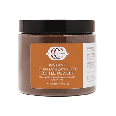 Civilized Coffee Premium Instant Iced Coffee – Guatemalan Arabica Medium Roast (5oz)
