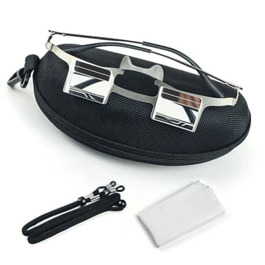 CHANGAR Rock Climbing Belay Glasses, 90 Degree Upward Prism Glasses for Outdoor Climbing,New Upgraded Metal Frame Enhance Comfort & Safety Versatile & Durable Prism Eyewear for Rock Climbers