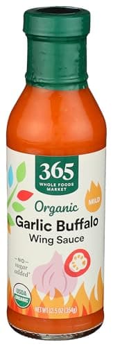365 By Whole Foods Market, Organic Wing Sauce, Garlic Buffalo Mild, 12.5 Fl Oz