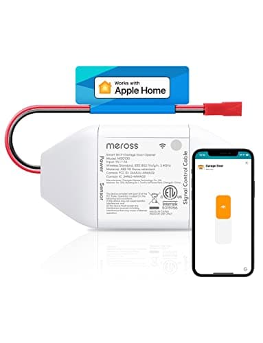 meross Smart Garage Door Opener Remote, Compatible with Apple HomeKit, Siri, CarPlay, Alexa, Google, SmartThings, and Android, Universal WiFi Garage Door Controller, App + Voice Control, No Hub Needed