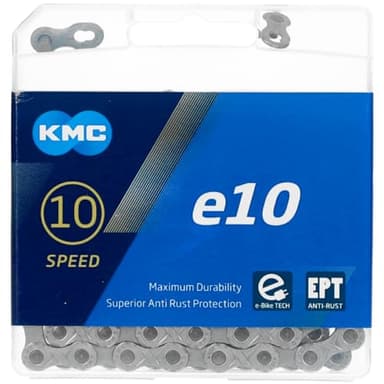 KMC Unisex's E10 EPT Chain, Silver, 136 Link