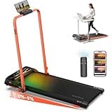 Lysole Walking Pad Treadmill with Incline and Handle Bar,Treadmills for Home and Office,340 Lb Capacity,4 in 1 Portable Under Desk Treadmill with Control,Large LED Display