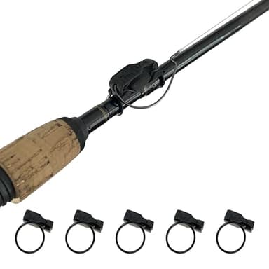 FinMan 5-Pack STOW | Rod Mounted Tackle & Hook Keeper For Fishing Rods | Keeps Drop Shot Weights Secure & Hooks Safe and Sharp