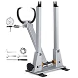 GLGGXBF Bicycle Wheel Truing Stand, Aluminum Wheel Truing Stand with Dial Indicator Gauge for 16-29 Inch Wheels and 700C Wheels [Width 55MM-170MM]