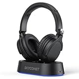 Wireless Headphones for TV Watching, TV Headphones Wireless for Seniors with TV Transmitter Charging Base, 65hrs Bluetooth Headset Compatible with All TVs, No Audio Delay, Gift for the Elderly/Parents