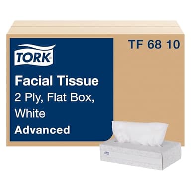 Tork Advanced Facial Tissue White Soft, Gentle 2-Ply, F1 Dispenser Compatible 30 Boxes x 100 Tissues (TF6810)