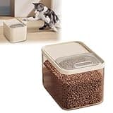 Airtight Pet Food Storage Container, Up to 30 lbs, For Dog Cat and Other Pet Food Storage Bin with Measuring Cup (Clear, Small(24 * 17 * 18cm))