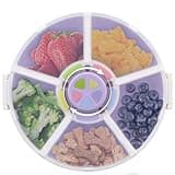 JOOPETALK Kids Snack Container with Interactive Button – 5-Compartment Dispenser, BPA/PVC-Free, Dishwasher Safe, Toddler Snack Spinner for Home, School & Travel