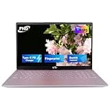NIMO 15.6 FHD Student Laptop, Intel 4 Cores Pentium N100(Beat to i3-1115G4) 8GB RAM 128GB SSD Type-C 65W Laptop-Computer with Backlit Keyboard Fingerprint WiFi 6 Numpad Rose Gold (Renewed)