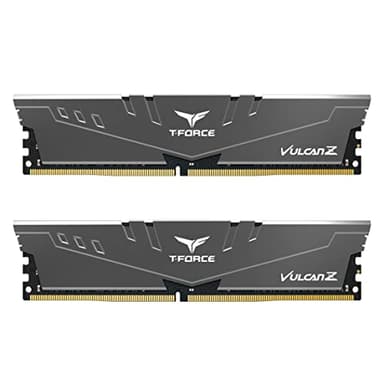 TEAMGROUP T-Force Vulcan Z DDR4 16GB Kit (2x8GB) 3600MHz (PC4-28800) CL18 Desktop Memory Module Ram TLZGD416G3600HC18JDC01 - Gray
