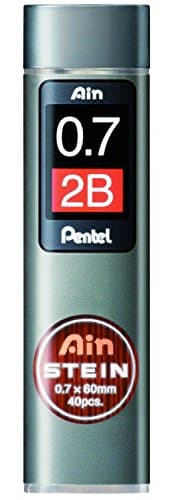 Pentel Mechanical Pencil Lead, Ain Stein, 0.7mm, 2B (C277-2B)