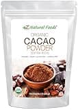 Z Natural Foods Organic Cacao Powder - Unsweetened Nutrient-Dense Superfood for Healthy Aging - Extra-Rich Dark Chocolate Flavor Perfect for Chocolate Recipes, Shakes or Smoothies, 1 lb