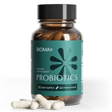 BIOMA Probiotics - Digestive Health Probiotic - Gut Support for Men & Women with Xylooligosaccharides, Tributyrin & Bifidobacterium - Vegan & Gluten Free - 60 Delayed-Release Capsules (30-Day Supply)