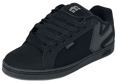 Etnies Fader – Classic Skate Heritage Style with on-Trend Puffy Look, Reinforced Cupsole, Cushioned Fit, Everyday Sneakers - Black Dirty Wash - Size 9.5