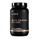 Kaged Whey Protein Isolate Powder, Chocolate, 100% Pure Low Lactose Whey, Post Workout Recovery Drink, Support Muscle-Building, 25g per Serving, Amazing Taste and Easy Mix for Shake, 25 Serving