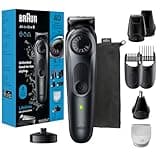 Braun All-in-One Style Kit Series 5 5490, 9-in-1 Trimmer for Men with Beard Trimmer, Body Trimmer for Manscaping, Hair Clippers & More, Ultra-Sharp Blade, 40 Length Settings, Waterproof